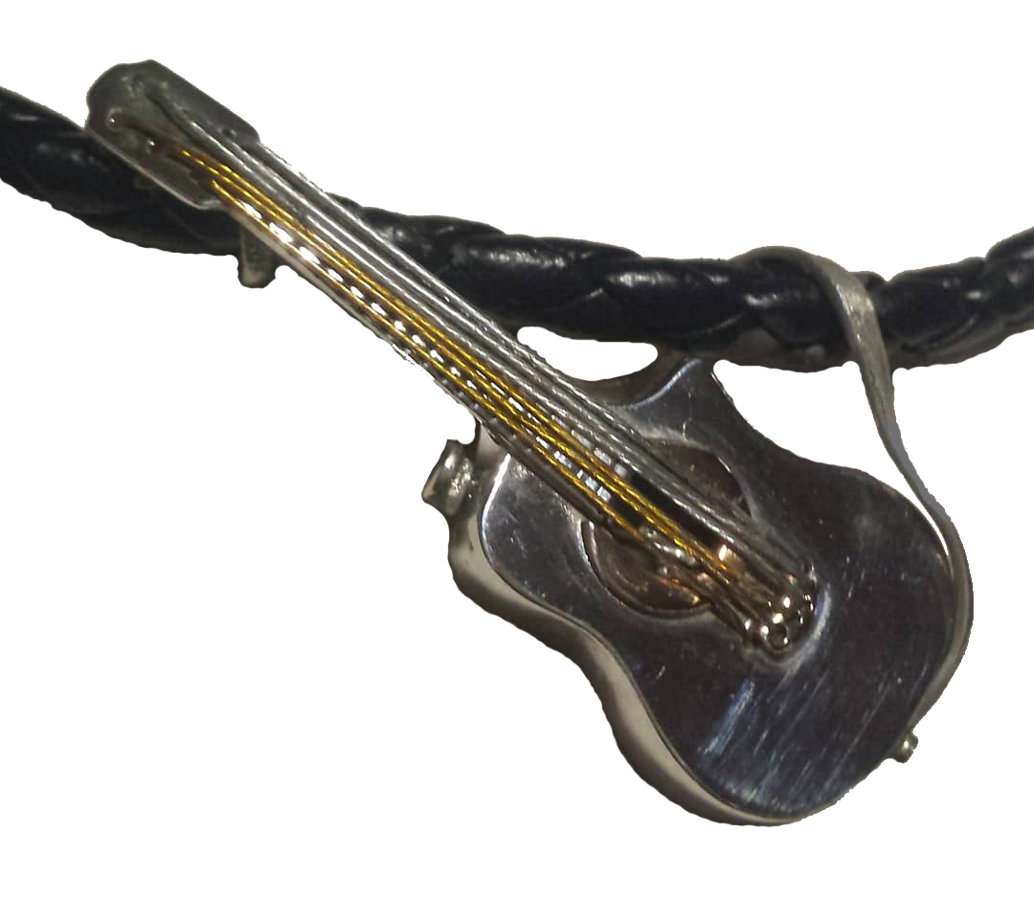 Original getreue Fender-Gitarre aus 925/- Silber mit Saiten aus Edelstahldraht
